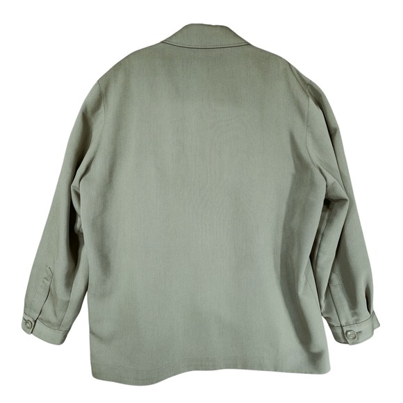 Lineage Mens XL Button Up Blazer Jacket Beige Made in‎ Turkey Preppy Lightweight - Picture 2 of 12